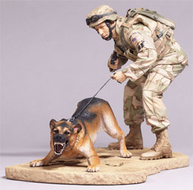 McFarlane's Military Series 3 Air Force Security Forces K9 Handler Action Figure