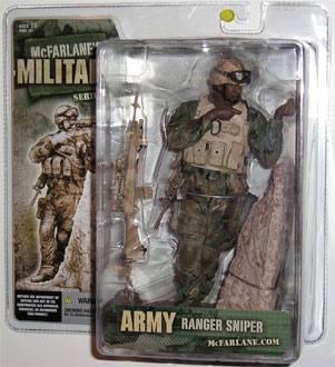 McFarlane's Military Series 3 Army Ranger Sniper toy soldier