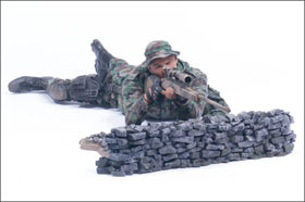 McFarlane's Military Redeployed Marine Corps Recon Sniper action figure toy