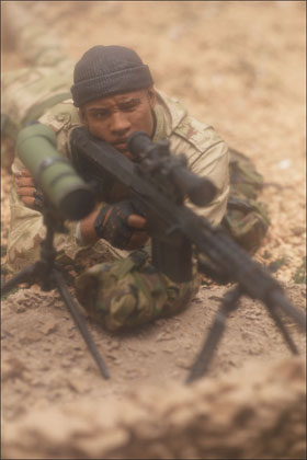 McFarlane's Military Series 1 Marine Corps Recon Sniper action figure toy